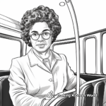 Educational Rosa Parks Coloring Sheets 4