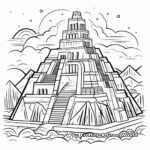 El Castillo Pyramid Cinco De Mayo Coloring Pages 4