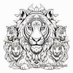 Elaborate Endangered Tigers Coloring Pages 1