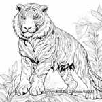 Elaborate Endangered Tigers Coloring Pages 4