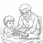 Elderly Care Giving Coloring Pages 3