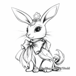 Elegant Adult Bunny Unicorn Coloring Pages 3