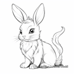 Elegant Adult Bunny Unicorn Coloring Pages 4