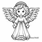 Elegant Angel Coloring Pages for Adults 3
