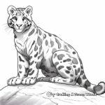 Elegant Clouded Leopard: Poised and Graceful Position 3