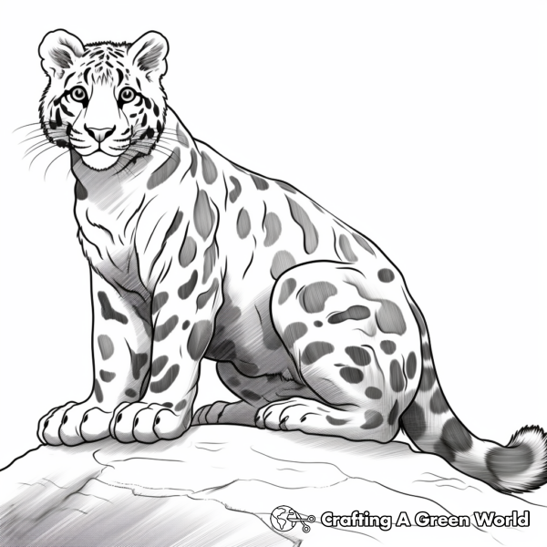 Clouded Leopard Coloring Pages - Free &amp; Printable!
