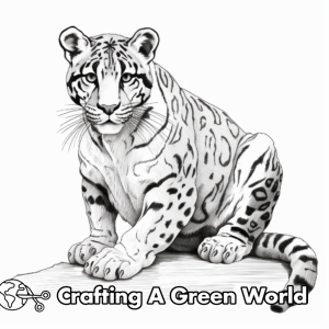 Clouded Leopard Coloring Pages - Free &amp; Printable!
