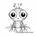 Elegant Glass Frog Coloring Pages 1