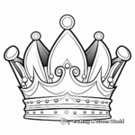 Elegant Queen's Crown Coloring Pages 2