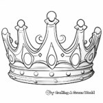 Elegant Queen's Crown Coloring Pages 3