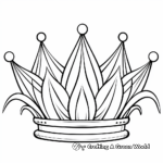 Elegant Queen's Crown Coloring Pages 4