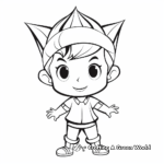 Elf on the Shelf in the Workshops Colouring Pages 4