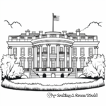 Emblematic White House Coloring Pages 2