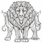 Emboldening Lion Spirit Animal Coloring Pages 1
