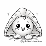 Empanada Dumpling Coloring Pages for Food Lovers 1