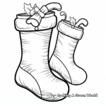 Empty Stocking waiting for Santa Coloring Pages 3