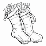 Empty Stocking waiting for Santa Coloring Pages 4