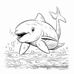 Enchanting Beluga Whale Coloring Pages 3