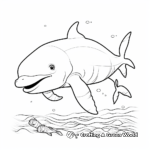Enchanting Beluga Whale Coloring Pages 4