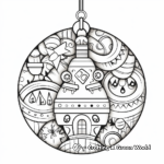 Enchanting Christmas Ornament Coloring Pages 3