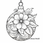 Enchanting Christmas Ornament Coloring Pages 4