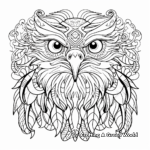 Enchanting Eagle Spirit Animal Coloring Pages 4