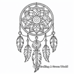 Enchanting Mandalas within Dream Catcher Coloring Pages 1