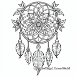 Enchanting Mandalas within Dream Catcher Coloring Pages 2