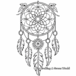 Enchanting Mandalas within Dream Catcher Coloring Pages 4