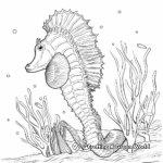 Enchanting Seahorse and Sea Anemone Coloring Pages 4