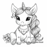 Enchanting Unicorn Coloring Pages 1