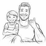 Encouraging Coach Dad Coloring Pages 2