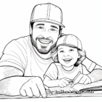 Encouraging Coach Dad Coloring Pages 3