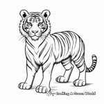 Endangered Siberian Tiger Coloring Pages 1
