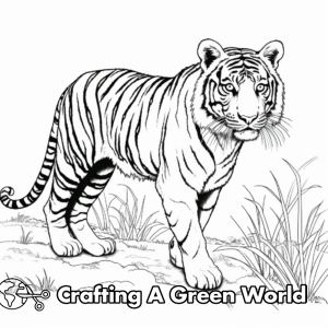 Siberian Tiger Coloring Pages - Free &amp; Printable!