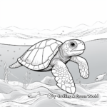 Endangered Species: Kemp's Ridley Turtle Coloring Pages 4