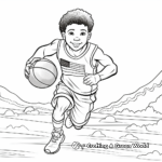 Energetic USA Sports Coloring Pages 1
