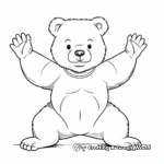 Energetic Wombat Gymnast Coloring Pages 1
