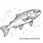 Engaging Atlantic Salmon Coloring Pages 1