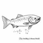 Engaging Atlantic Salmon Coloring Pages 3