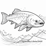 Engaging Atlantic Salmon Coloring Pages 4