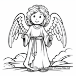 Engaging Easter Angel Coloring Pages 3