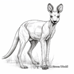 Engaging Eastern Grey Kangaroo Coloring Pages 4
