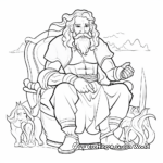 Engaging Hephaestus God of Fire and Blacksmith Coloring Pages 3