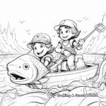 Engaging Safe Fishing Practices Coloring Pages 1