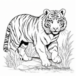 Engaging Siberian Tiger Coloring Pages 2