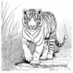 Engaging Siberian Tiger Coloring Pages 4