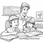 Engaging Teacher and Student Coloring Sheets 3
