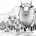 Engaging Yak Herd Coloring Pages 1