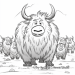 Engaging Yak Herd Coloring Pages 2